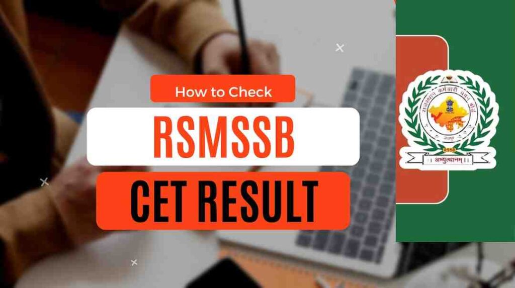 RSMSSB CET Result 2024